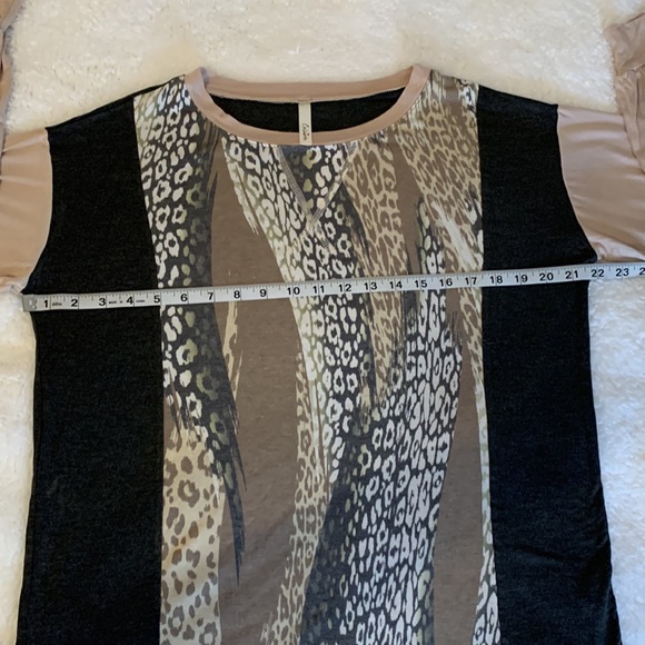 Mixed Print Light Sweater Top 1013 - Picture 5 of 5